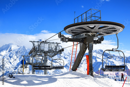 Photo: Ski lift chairs Ski lift chairs