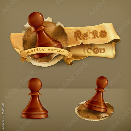 Vector: Chess Pawn icon Chess Pawn icon