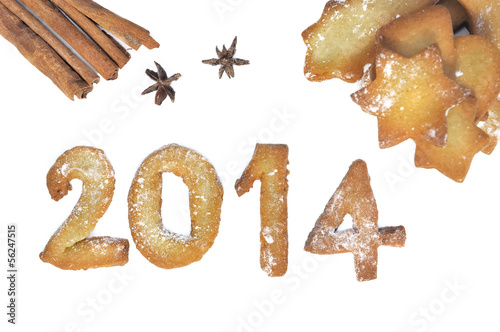 Photo: 2014 en pâte sablée 2014 en pâte sablée