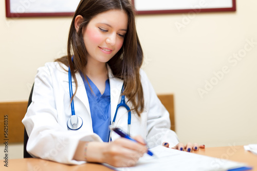 Photo: Doctor in her studio Doctor in her studio