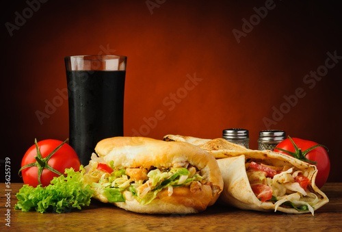 Photo: turkish kebab and shawarma turkish kebab and shawarma