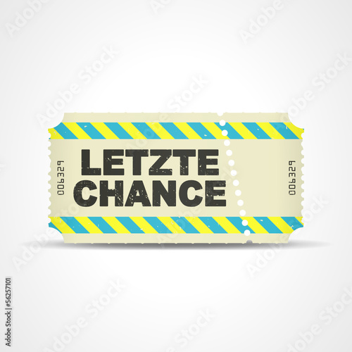 Vector: ticket v3 letzte chance I ticket v3 letzte chance I