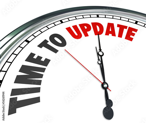 Illustration: Time to Update Words Clock Renovate Improvement Time to Update Words Clock Renovate Improvement