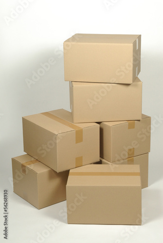Photo: Cajas de cartón apiladas Cajas de cartón apiladas