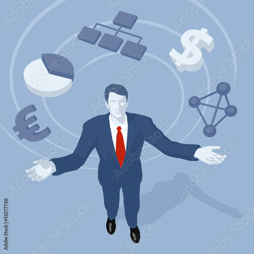 Illustration: Manager, Business, jonglieren, Erfolg - Illustration Manager, Business, jonglieren, Erfolg - Illustration