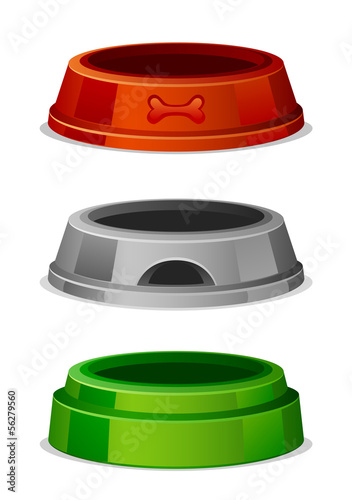 Vector: Bowl for pet food Bowl for pet food