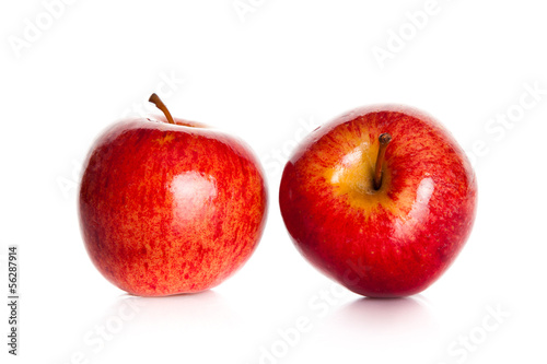 Photo: apples isolated on white background apples isolated on white background
