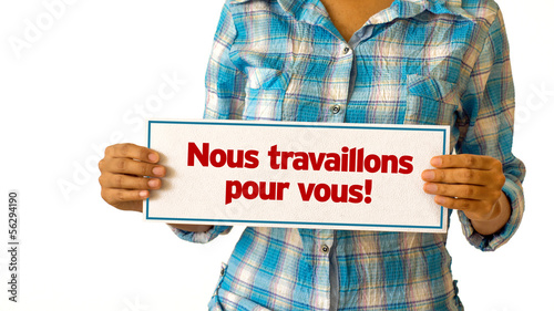 Photo: Let Us Work For You (In French) Let Us Work For You (In French)