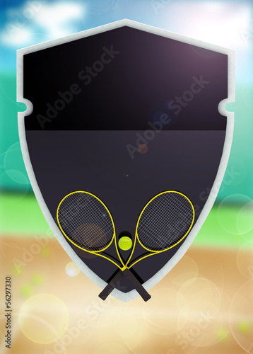 Illustration: Tennis sport background Tennis sport background