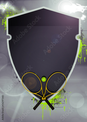 Illustration: Tennis sport background Tennis sport background