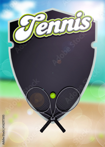 Illustration: Tennis sport background Tennis sport background