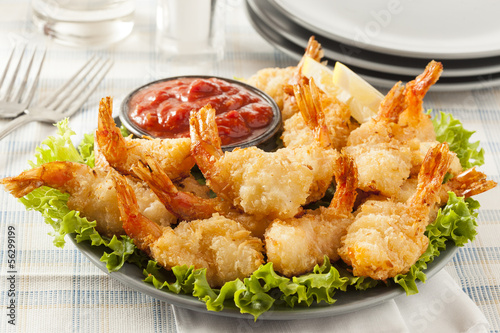 Photo: Fried Organic Coconut Shrimp Fried Organic Coconut Shrimp