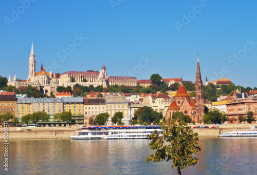 Photo: View of Fisherman's Bastion and St. Matthias church View of Fisherman's Bastion and St. Matthias church