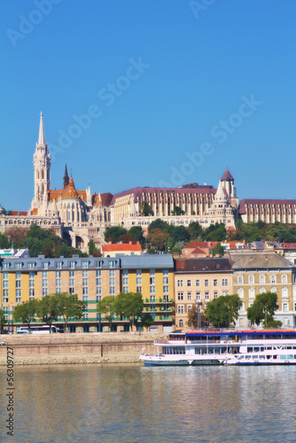 Photo: View of Fisherman's Bastion and St. Matthias church View of Fisherman's Bastion and St. Matthias church