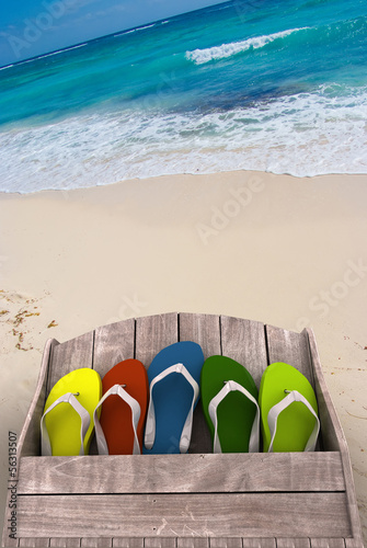 Photo: Sandals on the beach Sandals on the beach