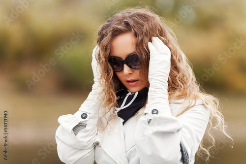 Photo: Sad beautiful woman in despair Sad beautiful woman in despair