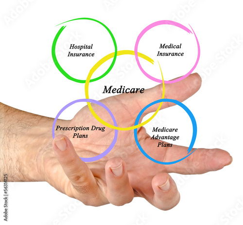 Illustration: Diagram of medicare Diagram of medicare