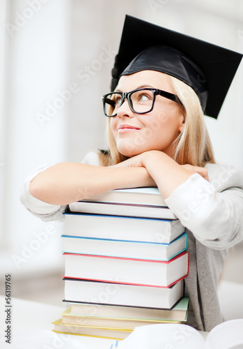 Photo: student in graduation cap student in graduation cap