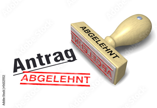 Illustration: Antrag abgelehnt Antrag abgelehnt