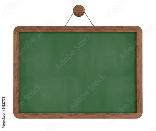 Illustration: Green vintage chalkboard isolated Green vintage chalkboard isolated