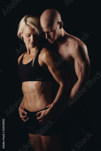 Photo: fitness couple in love fitness couple in love