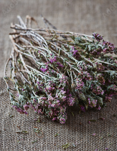 Photo: Bunch of dried thyme Bunch of dried thyme