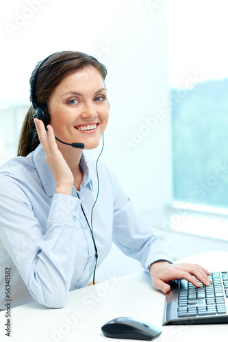Photo: Friendly operator Friendly operator