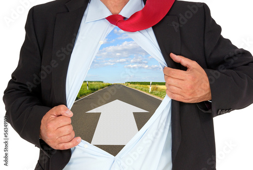 Illustration: Mann mit Zielen - Businessman with Goals Mann mit Zielen - Businessman with Goals
