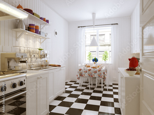 Illustration: Romatische Küche - ikea style Kitchen Romatische Küche - ikea style Kitchen