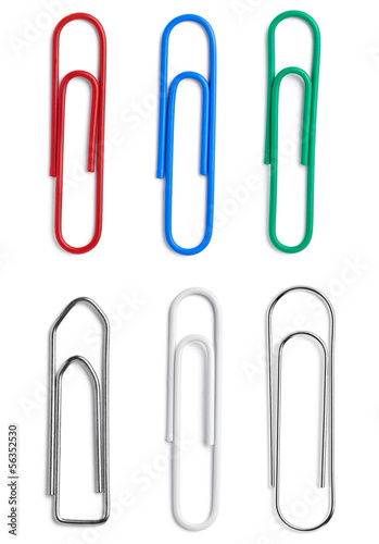Photo: push pin thumbtack paper clip office business push pin thumbtack paper clip office business