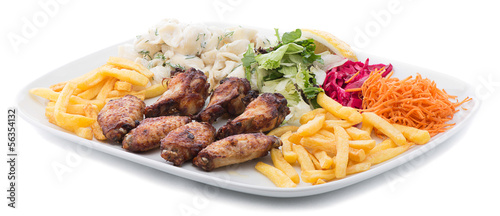 Photo: Chicken Wings Plate Chicken Wings Plate