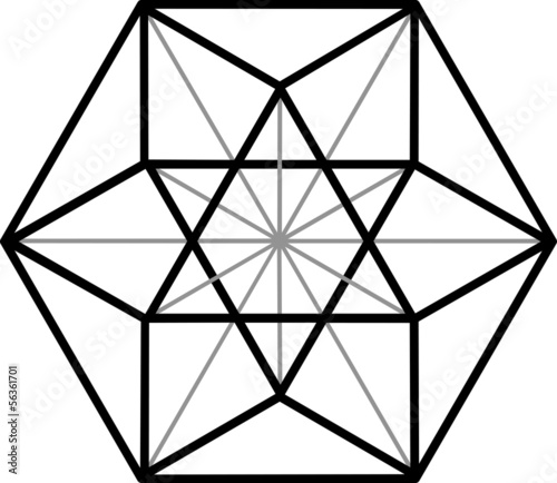 Vector: Kuboktaeder, Vektoren Gleichgewicht, Archimedischer Körper Kuboktaeder, Vektoren Gleichgewicht, Archimedischer Körper