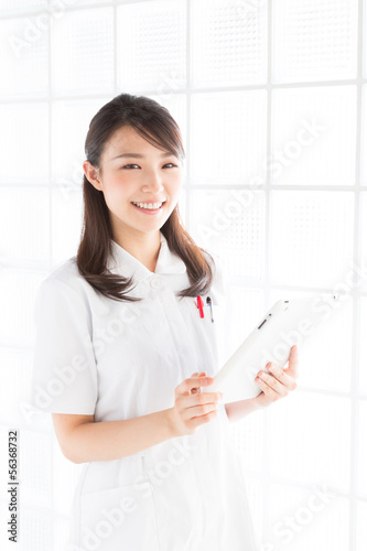 Photo: 笑顔のナース タブレット 笑顔のナース タブレット