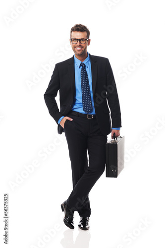 Photo: Portrait of intelligent business man Portrait of intelligent business man
