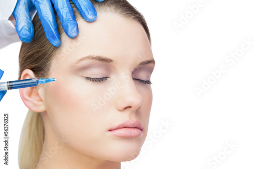 Photo: Gorgeous model having botox injection Gorgeous model having botox injection