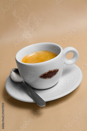 Photo: Portrait of cup of tasty coffe Portrait of cup of tasty coffe