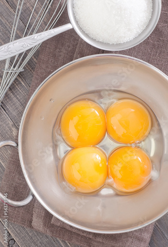 Photo: yolks and sugar yolks and sugar