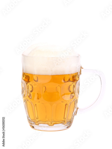 Photo: Mug of beer with froth Mug of beer with froth