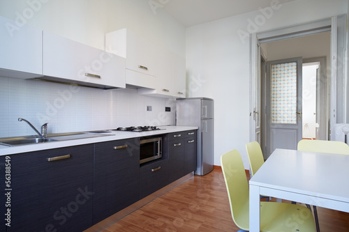 Photo: Modern kitchen, simple interior design Modern kitchen, simple interior design