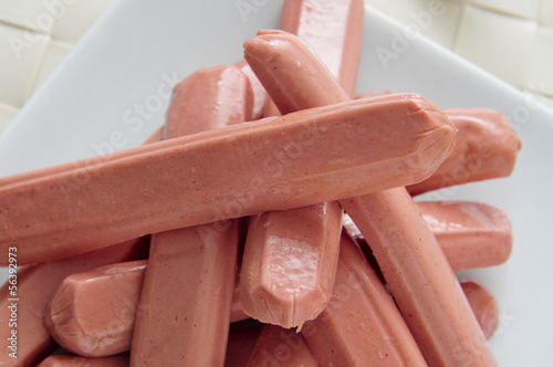 Photo: raw hot dogs raw hot dogs