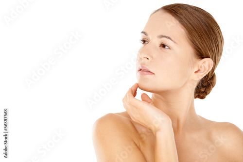 Photo: Portrait of young beautiful woman Portrait of young beautiful woman