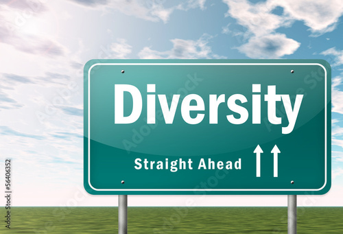 Illustration: Highway Signpost "Diversity" Highway Signpost "Diversity"