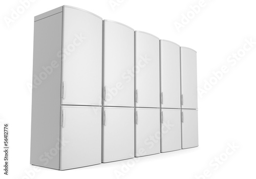Illustration: White refrigerators White refrigerators