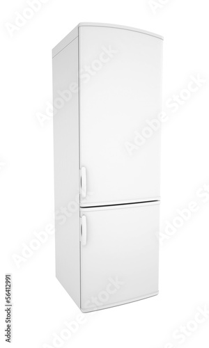 Illustration: White refrigerator White refrigerator