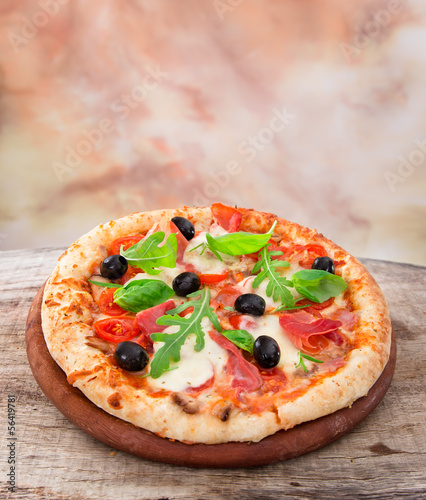 Photo: Delicious italian pizza Delicious italian pizza