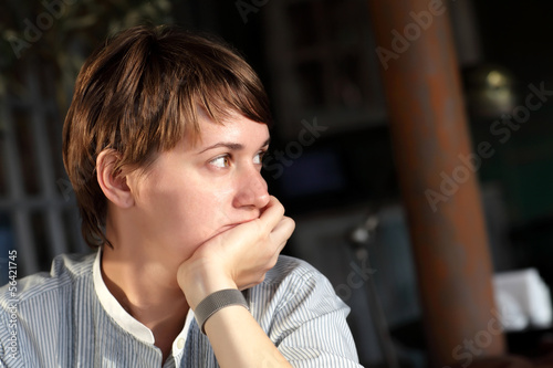 Photo: Pensive woman Pensive woman