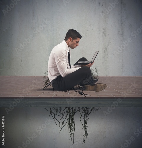 Photo: Internet addiction concept Internet addiction concept