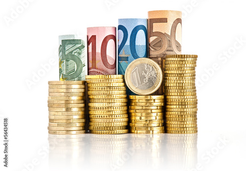 Photo: euro currency euro currency
