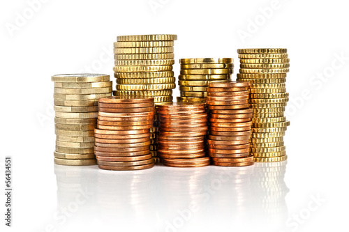 Photo: euro coins euro coins