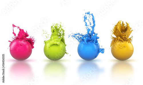 Illustration: 3D - Paintballs (I) 3D - Paintballs (I)